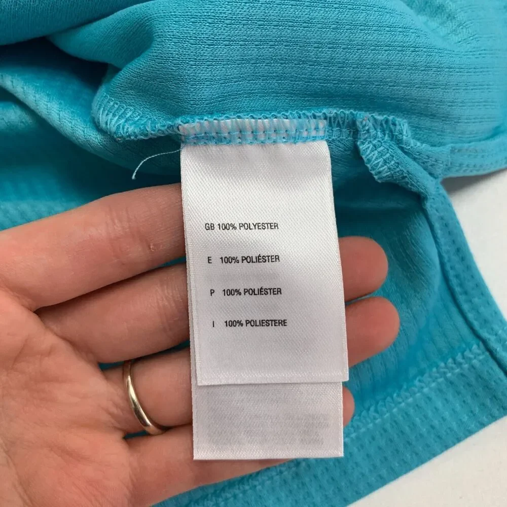 The North Face Flight Series Polo Shirt Womens S Small Blue Short Sleeve 1/4 Zip - Picture 11 of 14